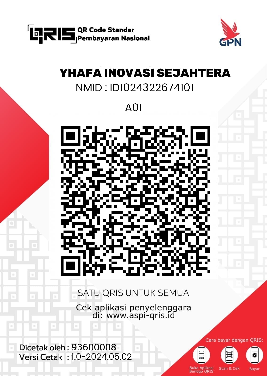 QRIS Yhafa Inovasi Sejahtera